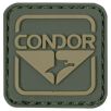 Parche Condor Emblem de PVC en verde y marrón 1