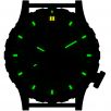 Reloj de titanio con tritio Hazard 4 Heavy Water Diver en Arid y detalles en verde y amarillo 3