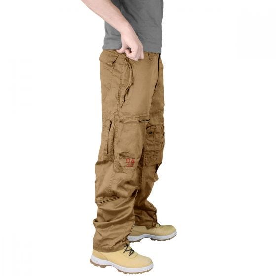 Pantalones de estilo cargo Surplus Infantry en Coyote