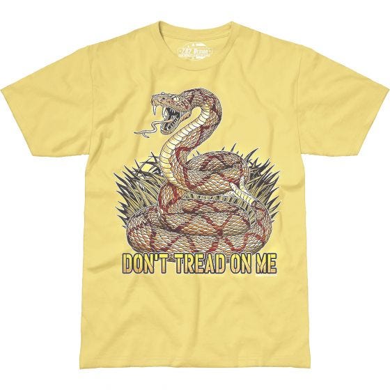 Camiseta 7.62 Design Don't Tread On Me en amarillo