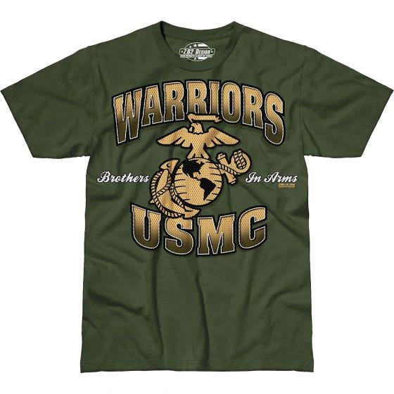 Camiseta 7.62 Design USMC Warriors en Military Green