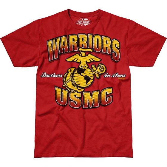 Camiseta 7.62 Design USMC Warriors en Scarlet