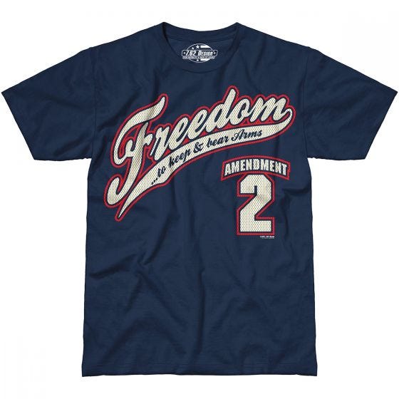 Camiseta 7.62 Design 2nd Amendment Freedom en Navy Blue