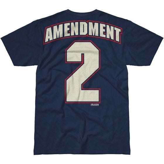 Camiseta 7.62 Design 2nd Amendment Freedom en Navy Blue