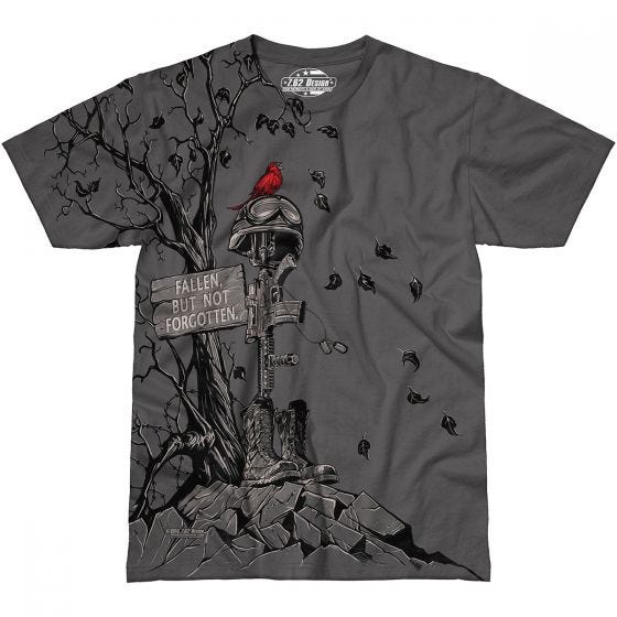 Camiseta 7.62 Design Fallen But Not Forgotten en Charcoal