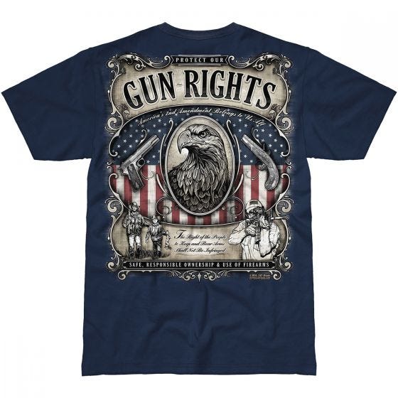 Camiseta 7.62 Design Gun Rights en Navy Blue