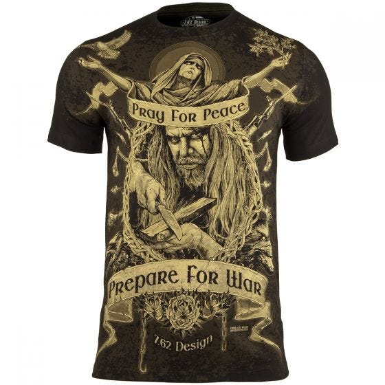 Camiseta 7.62 Design Prepare For War en negro