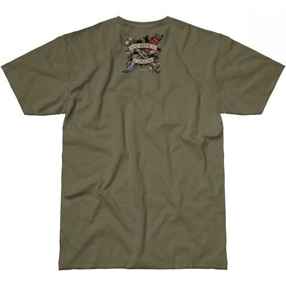 Camiseta 7.62 Design Sacrifice & Valor en Military Green