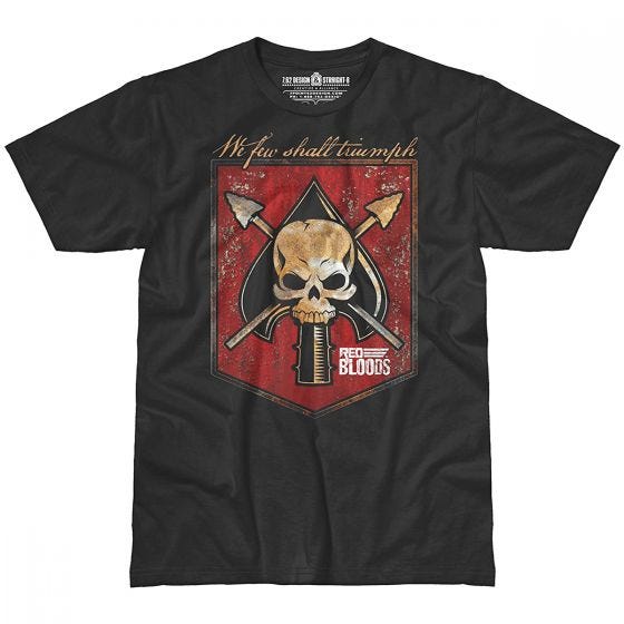 Camiseta 7.62 Design Red Bloods Battle Spade en negro