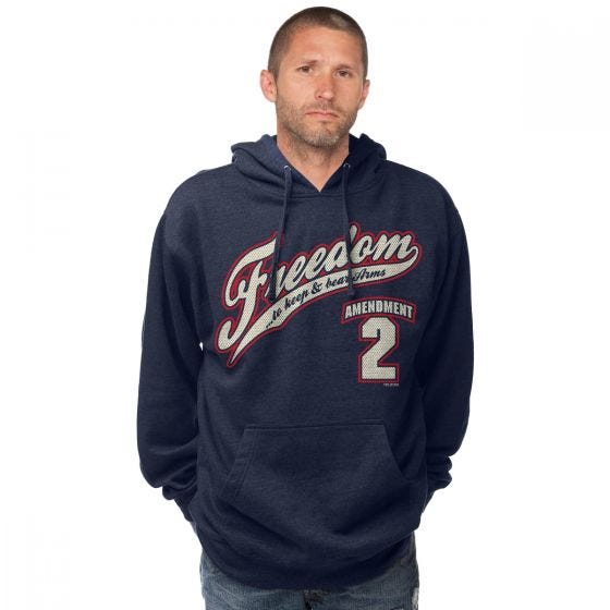 Sudadera con capucha 7.62 Design 2nd Amendment Freedom en Navy Heather