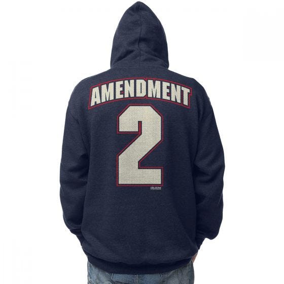 Sudadera con capucha 7.62 Design 2nd Amendment Freedom en Navy Heather