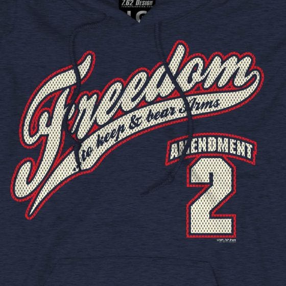 Sudadera con capucha 7.62 Design 2nd Amendment Freedom en Navy Heather