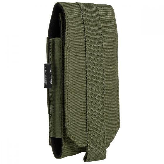 Funda para teléfono mediana Brandit MOLLE - Oliva