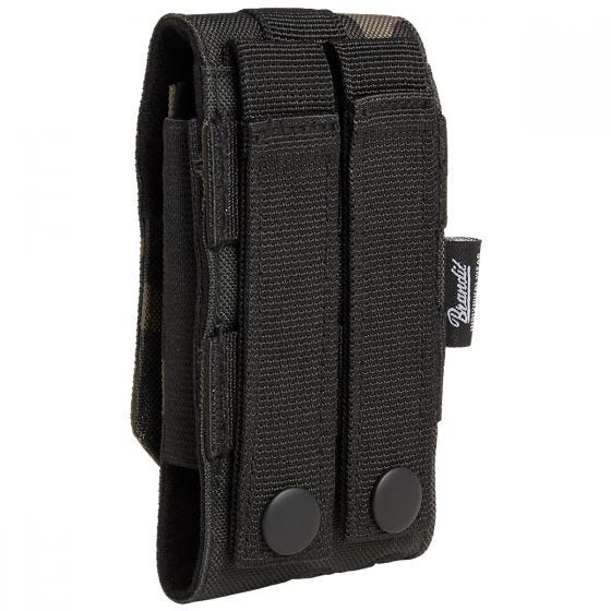 Funda para teléfono mediana Brandit MOLLE - Dark Camo