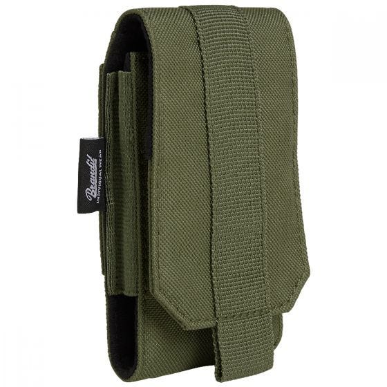 Funda para teléfono mediana Brandit MOLLE - Oliva