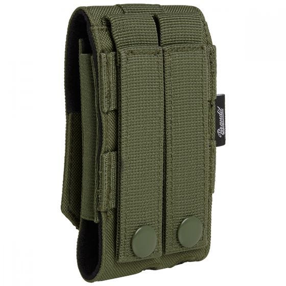 Funda para teléfono mediana Brandit MOLLE - Oliva