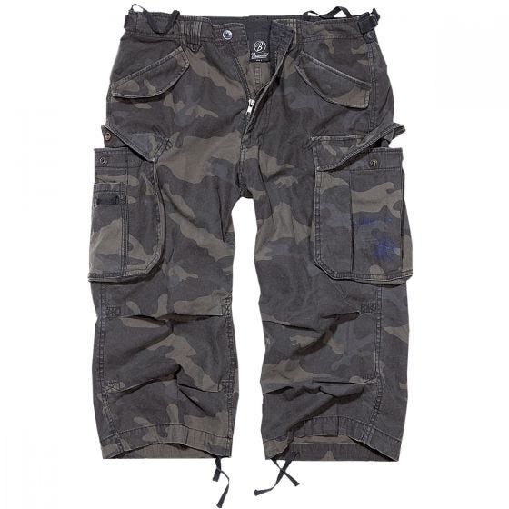 Pantalones pirata Brandit Industry Vintage en Dark Camo