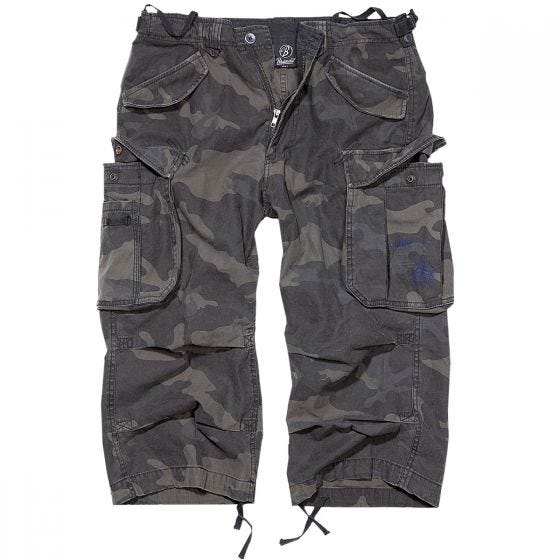 Pantalones pirata Brandit Industry Vintage en Dark Camo