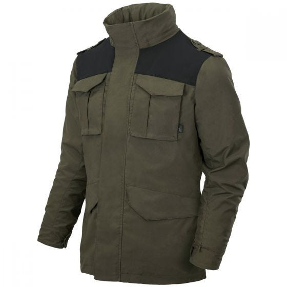 Chaqueta Helikon Covert M-65 - Taiga Green / Negro