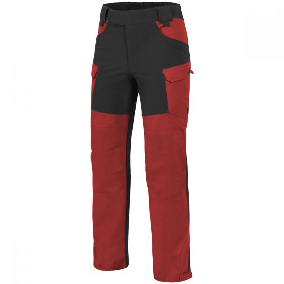 Helikon pantaloni Outback Hybrid in DuraCanvas in Crimson Sky / Black