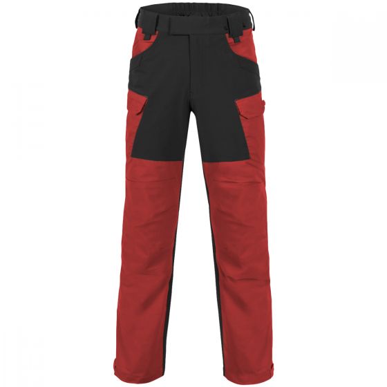 Helikon pantaloni Outback Hybrid in DuraCanvas in Crimson Sky / Black