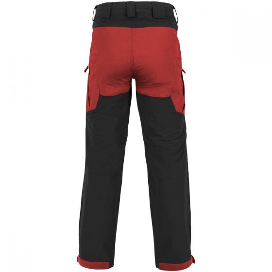 Helikon pantaloni Outback Hybrid in DuraCanvas in Crimson Sky / Black