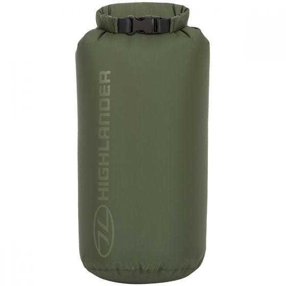 Funda impermeable Highlander X-Light de 8 litros en Verde Oliva