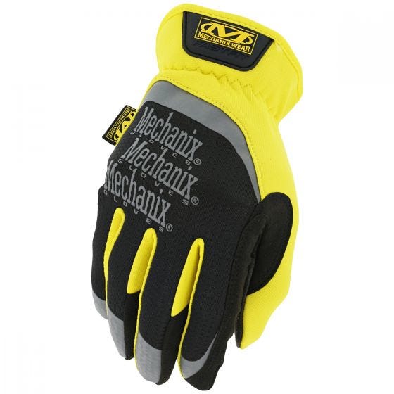 Guantes Mechanix Wear FastFit en amarillo