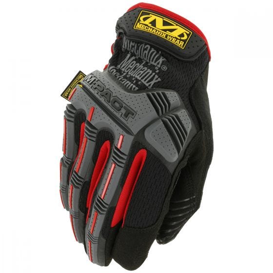 Guantes Mechanix Wear M-Pact en Negro/Rojo