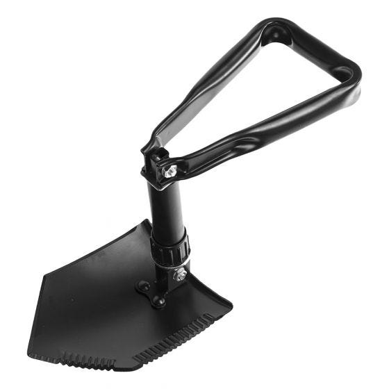 Mil-Tec US 2.5mm Trifold Shovel with Pouch Black