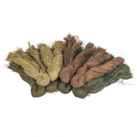 Madejas de lana de fibra Helikon Ghillie para camuflaje en US Woodland