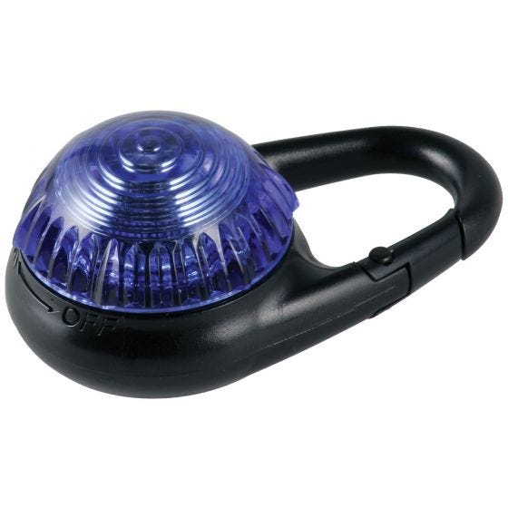 Luz de mosquetón Adventure Lights Guardian Tag-It en azul