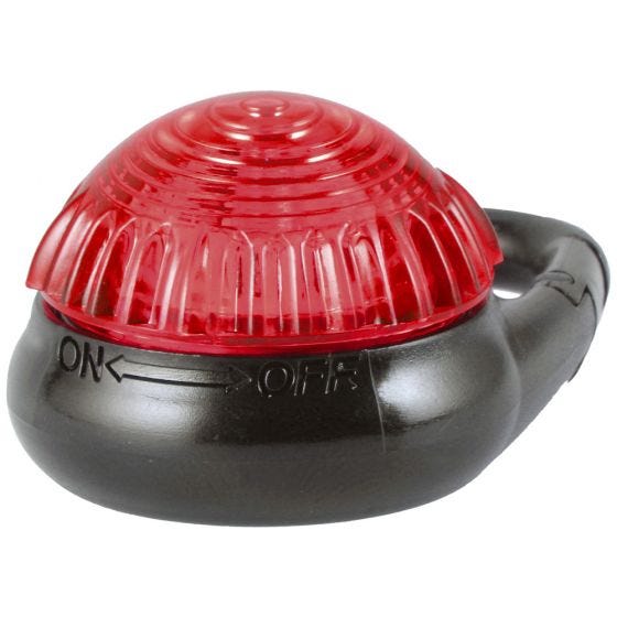 Luz de mosquetón Adventure Lights Guardian Tag-It en rojo