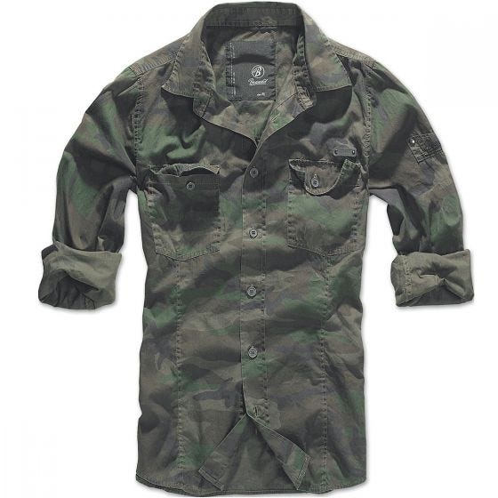 Camisa Brandit entallada en Woodland