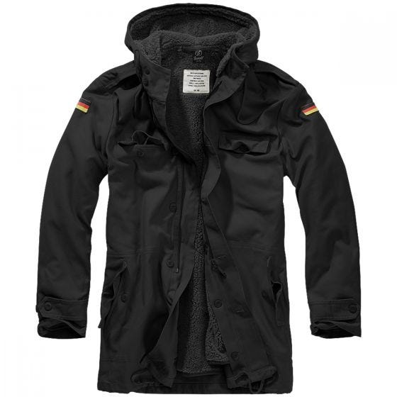 Parka con banderas Brandit BW - Negro