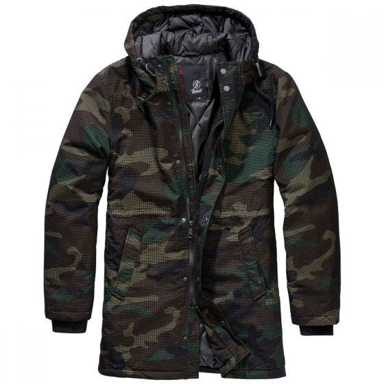 Brandit Grid Camo Parka Woodland