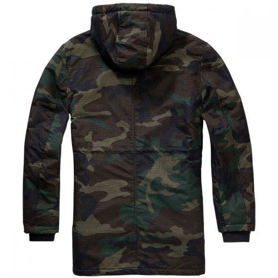 Brandit Grid Camo Parka Woodland