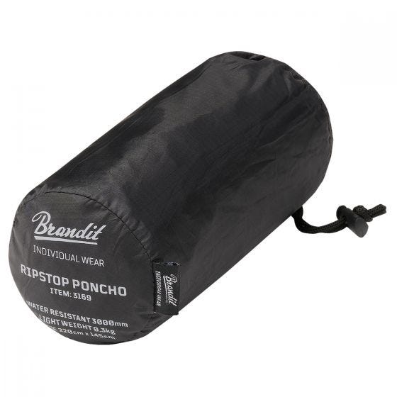 Brandit Ripstop Poncho Black