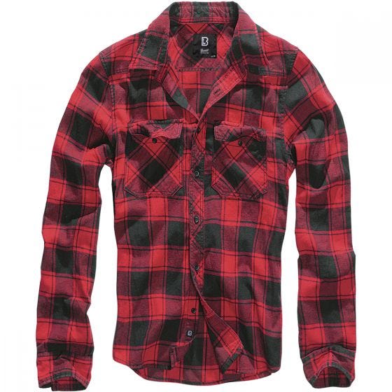 Camisa Brandit Check en rojo / negro