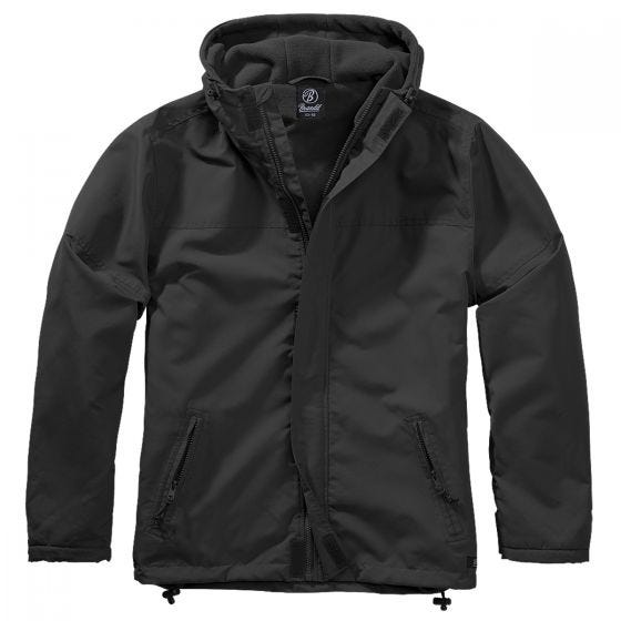 Cortavientos Brandit con cremallera - Negro