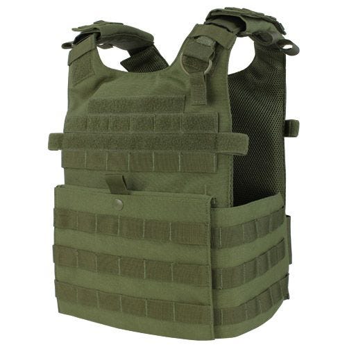 Chaleco portaplacas ligero Condor Gunner en Olive Drab