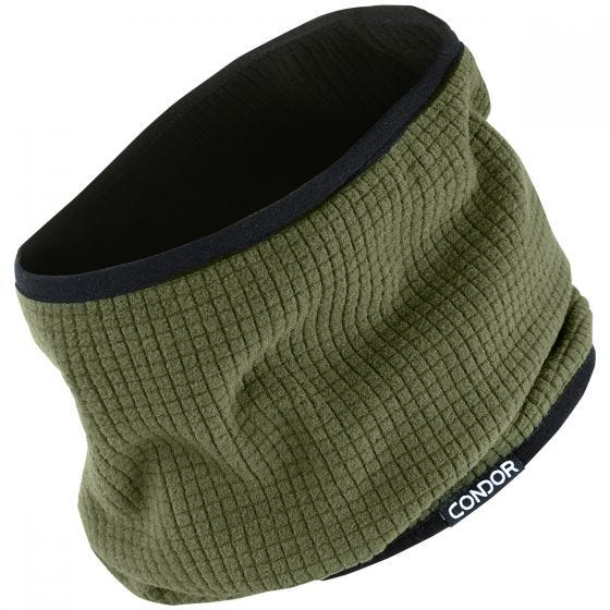 Braga reversible para el cuello Condor en Olive Drab / negro