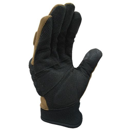 Guantes con nudillos acolchados Condor Stryker en Coyote y negro