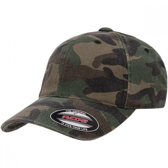 Gorra Flexfit Garment Washed Camo - Woodland