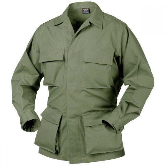 Camisa Helikon Genuine BDU de Ripstop de polialgodón en verde oliva