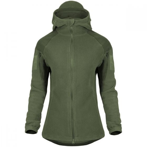 Helikon Womens Cumulus Heavy Fleece Jacket Taiga Green