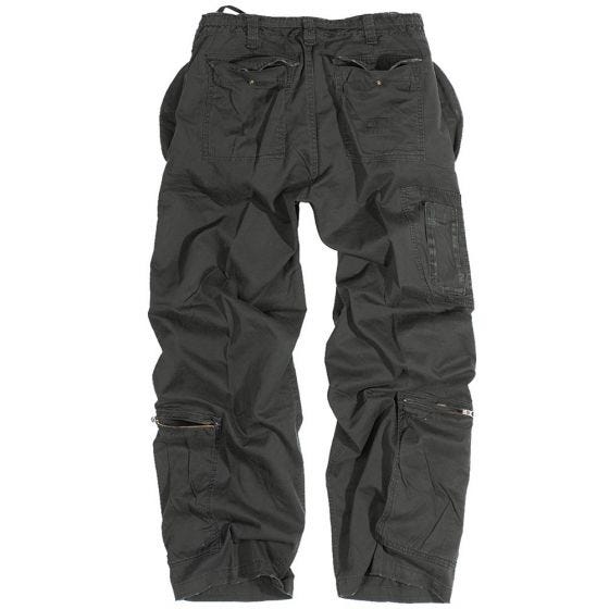 Pantalones de estilo cargo Surplus Infantry en negro