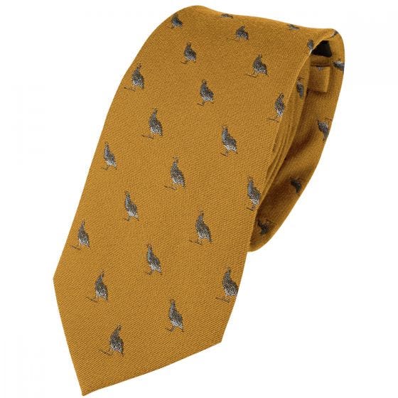 Jack Pyke Silk Tie Partridge Mustard