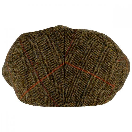 Boina de cuadros de mezcla de lanas Jack Pyke en Tweed Brown