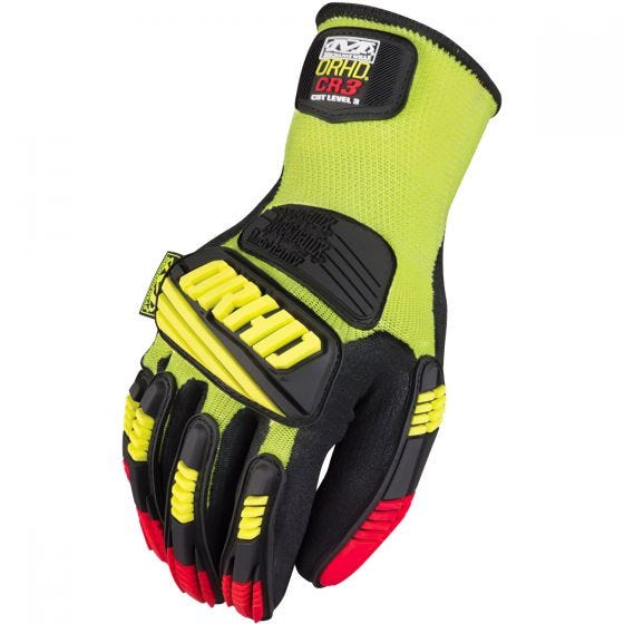 Guantes Mechanix Wear The Safety M-Pact ORHD Knit CR3 Gloves - Hi-Viz Yellow